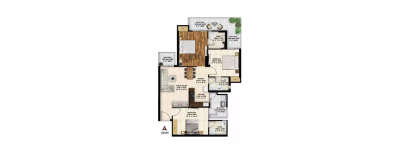 SKA Orion, 3 BHK-1300 Sq.ft