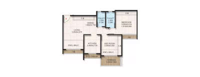 Bhagwati Eminence, 2 BHK-504 Sq.ft