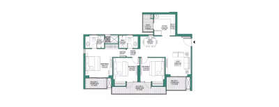 Godrej Woods, 2 BHK-612 Sq.ft