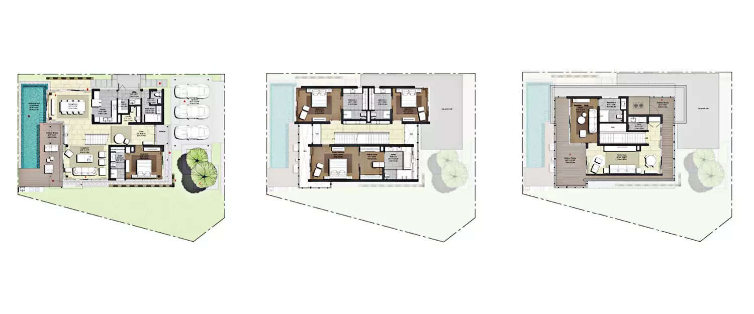 Floor plan for 4 BHK