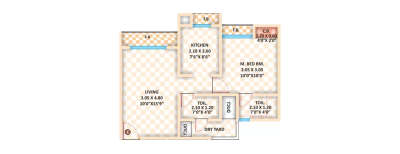 Cosmos Classique Hilton, 1 BHK-421 Sq.ft