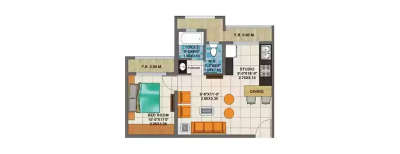 Arihant Clan Aalishan, 1 BHK-509 Sq.ft