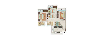 Dynamix Parkwoods, 2 BHK-733 Sq.ft