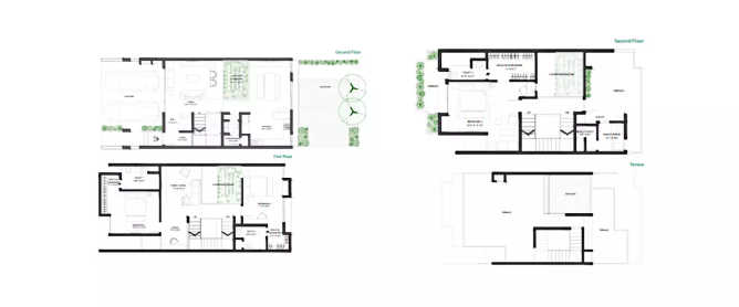 Earth & Essence Hosahalli - Floor plan 3 BHK 2356 Sq.ft
