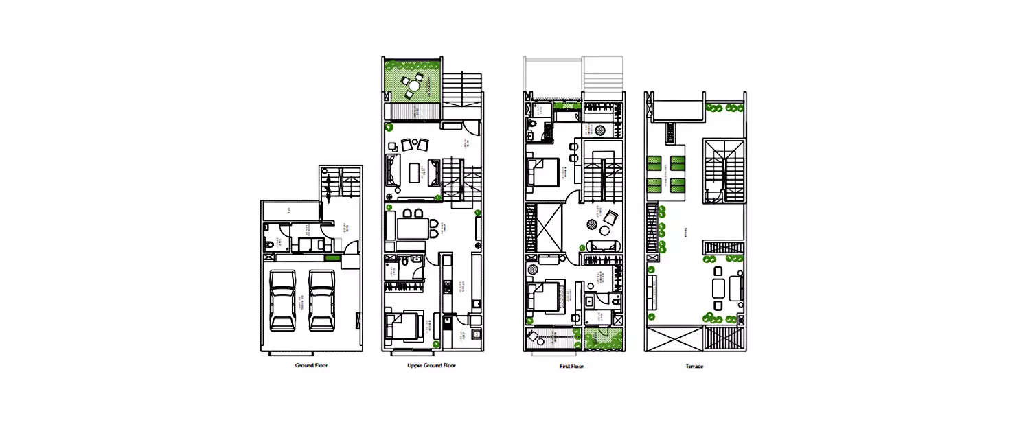 Floor plan for 3 BHK