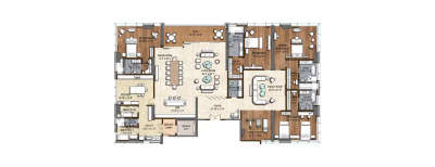 Prestige Kingfisher Towers, 4 BHK-8321 Sq.ft