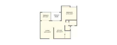 Prestige Heights, 1 BHK-418 Sq.ft