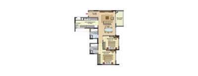 Prestige Jade Pavilion, 2 BHK-1358 Sq.ft
