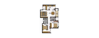 Prestige Casabella, 2 BHK-1246 Sq.ft