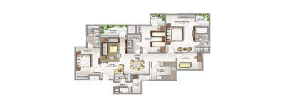 Sobha Anantha, 4 BHK-3489 Sq.ft