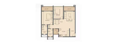 Rohan Avriti, 2 BHK-1207 Sq.ft