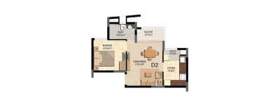 Prestige Bella Vista, 1 BHK-600 Sq.ft