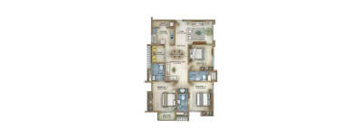 Radiance Rajshri, 3 BHK-1606 Sq.ft
