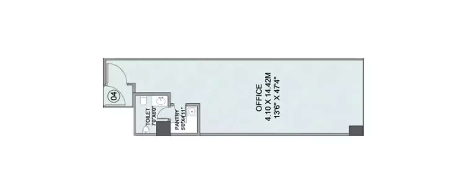 Floor plan for Commercial Office