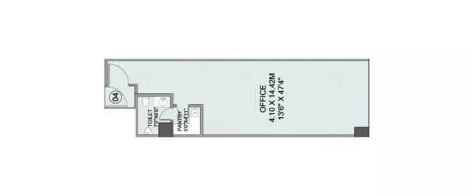 Wadhwa The Epicentre Chembur - Floor plan Commercial Office 603 Sq.ft