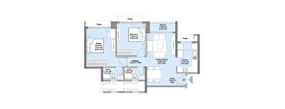L & T Elixir Reserve, 2 BHK-810 Sq.ft