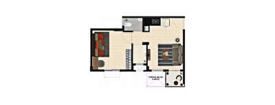 Peninsula Address One, 1 BHK-288 Sq.ft