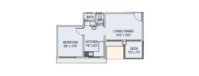 Runwal Euphoria, 1 BHK-560 Sq.ft