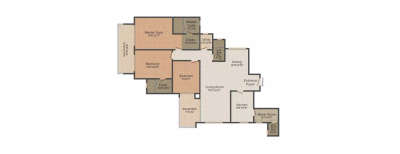 Hiranandani Lake Verandahs, 3 BHK-1660 Sq.ft