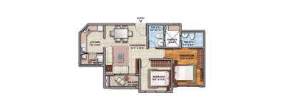 Shriram Greenfield, 2 BHK-935 Sq.ft