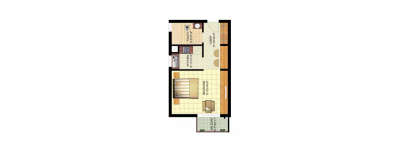 Ansal API Sushant Serene Residency, 1 BHK-550 Sq.ft