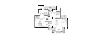 Purvanchal Royal City, 3 BHK-1061 Sq.ft