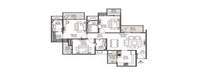 Godrej Park Avenue, 3 BHK-1765 Sq.ft