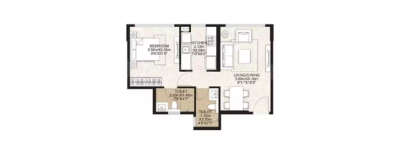 Mahindra Alcove, 1 BHK-454 Sq.ft