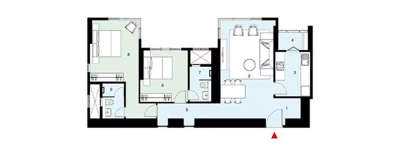 Lodha Allura, 2 BHK-893 Sq.ft