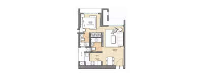 Sheth Auris Ilaria, 1 BHK-400 Sq.ft