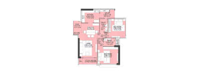 Adani West Bay, 2 BHK-900 Sq.ft
