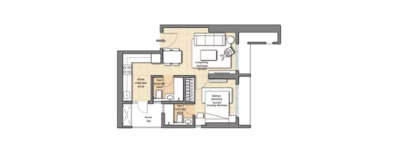 Sheth Auris Clara, 1 BHK-392 Sq.ft