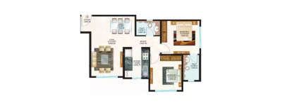 Sheth Vasant Oasis, 2 BHK-696 Sq.ft