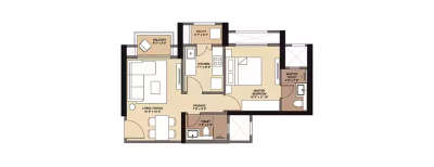 Hiranandani Fortune City, 1 BHK-492 Sq.ft