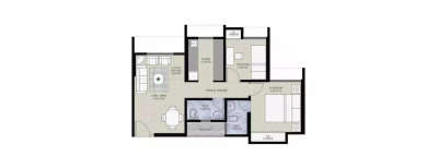 Vihang Metro Hive, 1 BHK-356 Sq.ft