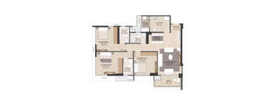 Tata Serein, 3 BHK-1140 Sq.ft