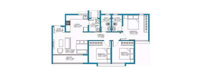 Godrej Elite Townhomes, 3 BHK-2616 Sq.ft