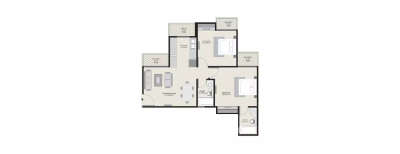 Ajnara Homes121, 2 BHK-945 Sq.ft