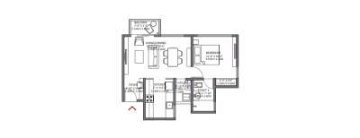 Godrej Air, 1 BHK-473 Sq.ft