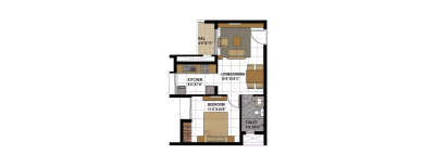 Prestige Bagamane Temple Bells, 1 BHK-408 Sq.ft