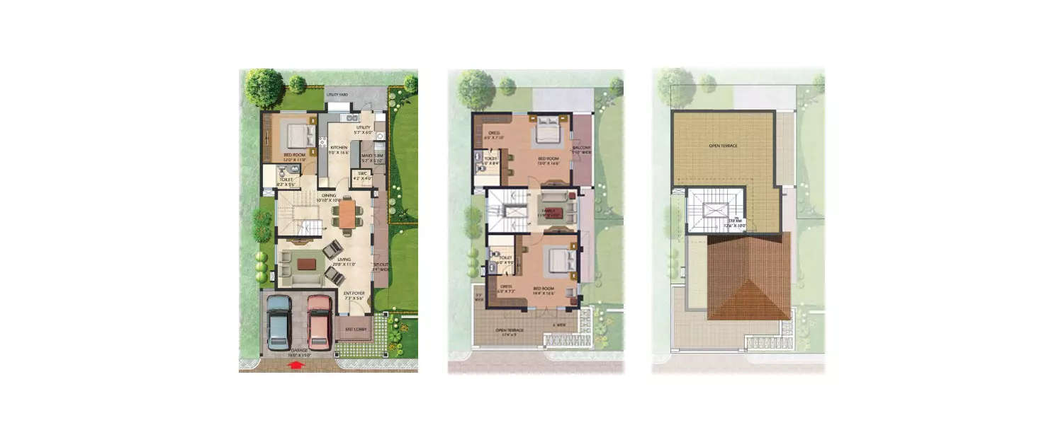 Floor plan for 3.5 BHK