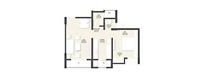 Rustomjee Global City, 1 BHK-389 Sq.ft