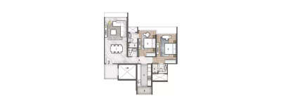 Rustomjee Paramount, 2 BHK-885 Sq.ft