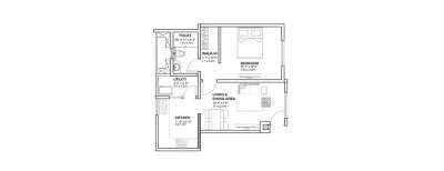 Godrej Avenues, 1 BHK-502 Sq.ft
