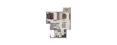Prestige Jindal City, 1 BHK-422 Sq.ft