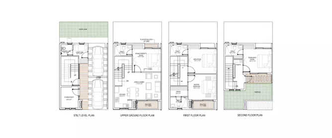 Godrej Golf Links Sector 27 Greater Noida W - Floor plan 4 BHK 2359 Sq.ft