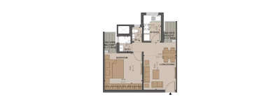 Supertech Belfair, 1 BHK-625 Sq.ft