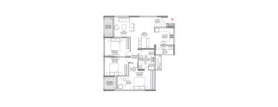 Godrej Athena, 3 BHK-1710 Sq.ft