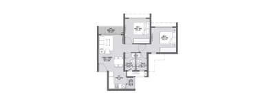 Godrej Central Park, 2 BHK-488 Sq.ft