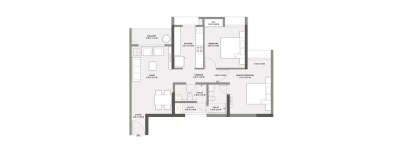 Godrej The Last Gem, 2 BHK-655 Sq.ft